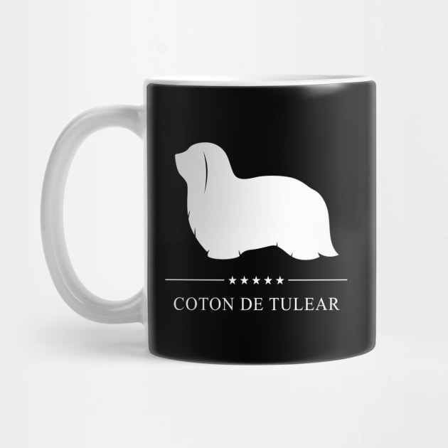 Coton de Tulear Dog White Silhouette by millersye